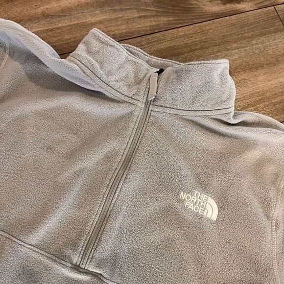 North‎ Face Grey Casual Fleece Pullover Men Large - Picture 2 of 4